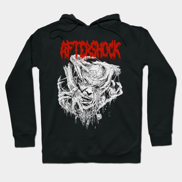 Creeping Skull Aftershock Hoodie by Mutearah